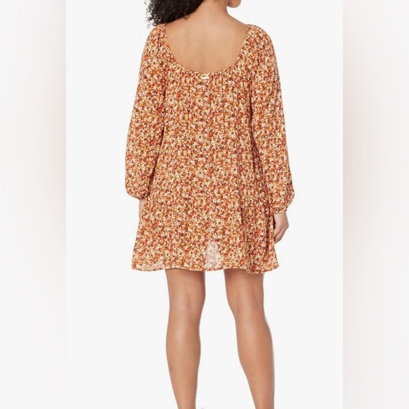 Copper Key Gold Long Sleeve Sundress - Picture 2 of 8